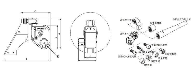液壓扭力扳手使用方法圖解 液壓扭力扳手使用方法圖解